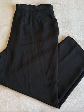 Sag Harbor Black Pinstripe Dress Pants Size 20